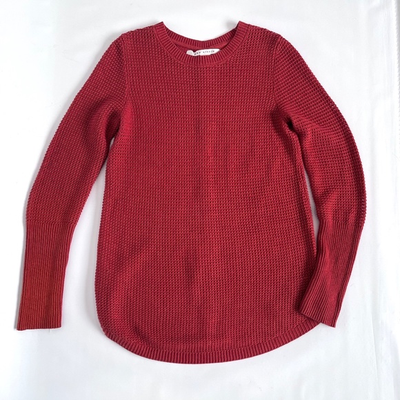 Max Studio Orange Rust Button Back Sweater - Picture 6 of 10